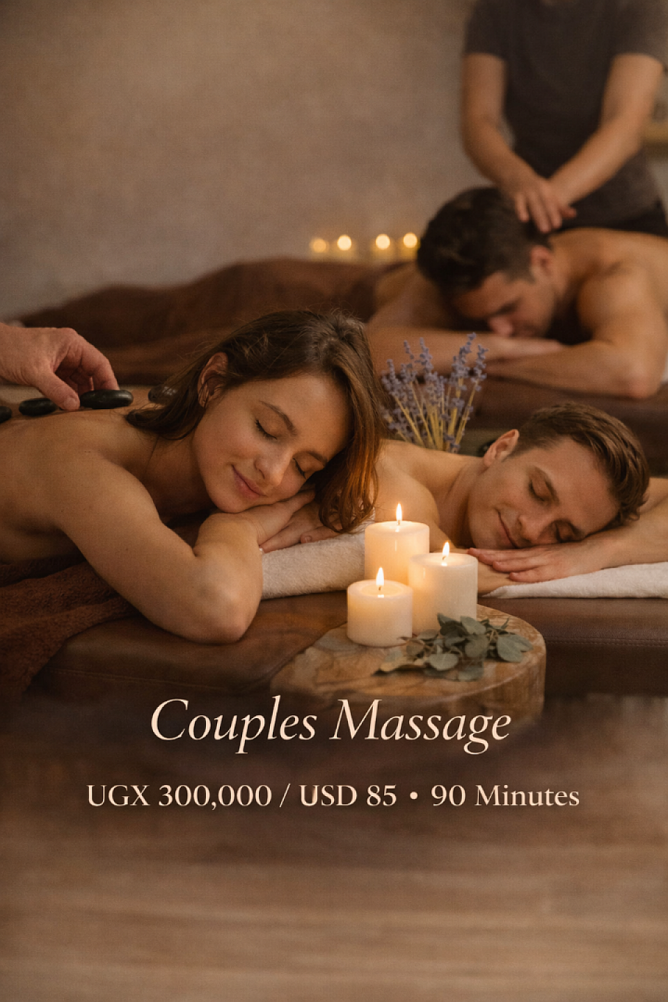 Couples in-room massage near Emin Pasha Hotel Kololo Kampala