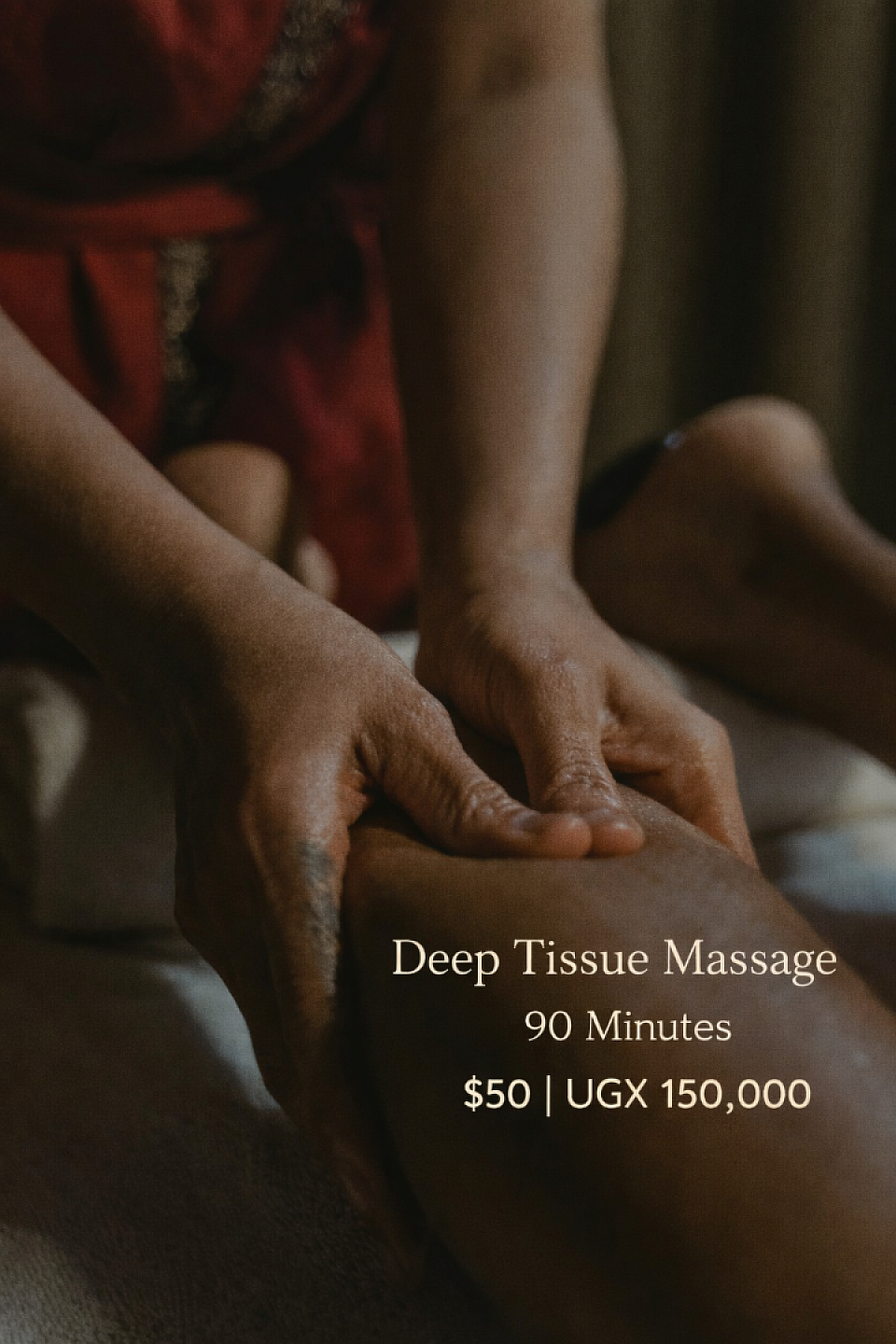 Premium massage 2 mins from Golden Tulip Canaan Kampala